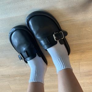 SOLD MM6 Maison Margiela Black leather loafers